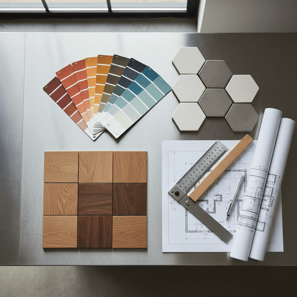 Design materials and renovation planning samples